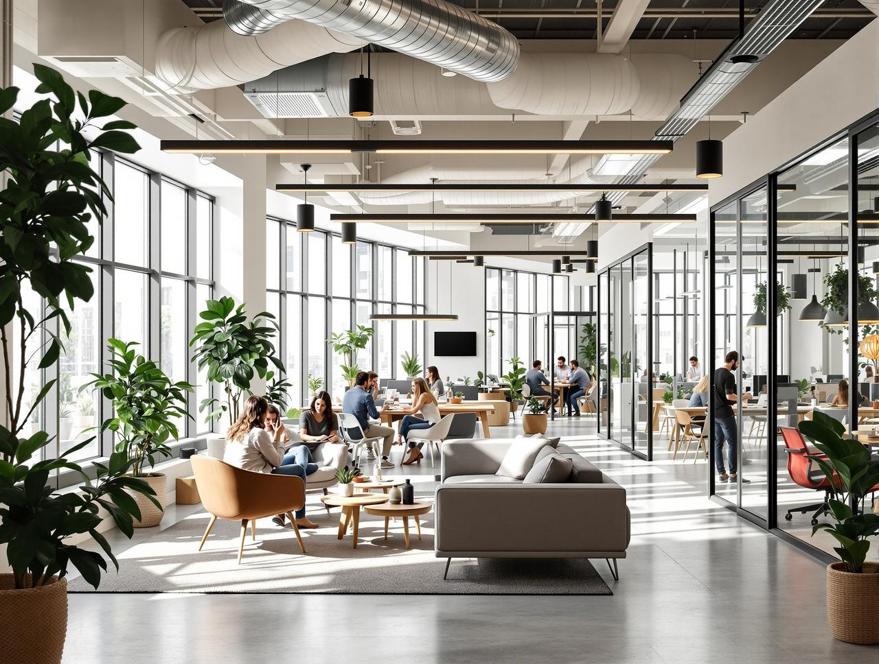 影像工厂19办公环境 - 现代化创意办公空间，团队协作氛围